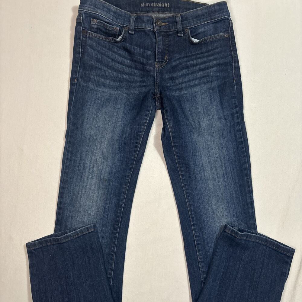 JC Penny Womens Denim Size 30/10 Slim Straight 5 Pocket Blue Jeans